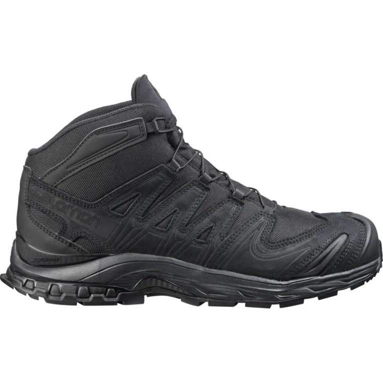 Black Salomon Xa Forces Mid EN Men\'s Tactical Boots | IE OF8310